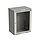 Product Szafka naścienna nitowana SENSA 15U 400mm, drzwi szklane, RAL 7035 - Solarix - Naścienne 19"