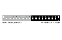 Product Panel przełącznicy 1U v2 na 16 adapterów SC simplex BK z otworami montażowymi FP2-1U-16SCS-B - Solarix - Przełącznice światłowodowe