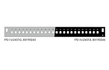 Product Panel przełącznicy 1U v2 na 24 adaptery ST simplex RAL7035 FP2-1U-24ST-G - Solarix - Przełącznice światłowodowe