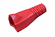 Osłonka RJ45 snag proof czerwona S45SP-RD dla kabli o całkowitej średnicy do 5,5 mm - Solarix - Osłonki