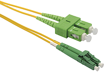 Patchcord Solarix 9/125 LCapc/SCapc SM OS1 2m duplex SXPC-LC/SC-APC-OS1-2M-D - Solarix - Patchcordy