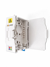 Product Skrzynka optyczna na szynę DIN do 4 złączy SC SXOB-SC-DIN-4 - Solarix - Fiber Management