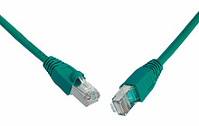 Patchcord CAT6 SFTP PVC 1m zielony snag-proof C6-315GR-1MB - Solarix - Patchcordy