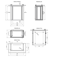 Product Szafka termo izolowana LC-07, 15U 700 x 400, RAL 7035 bez wentylatorów  LC-07-15U-74-25001-00-G - Solarix - Zewnetrzna IP55 z izolacją