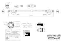 Product Patchcord CAT5E SFTP PVC 0,5m niebieski snag-proof C5E-315BU-0,5MB - Solarix - Patchcordy