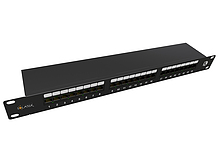 19" patch panel Solarix 24 x RJ45 CAT5E STP 1U SX24-5E-STP-BK-N - Solarix - Patch panele