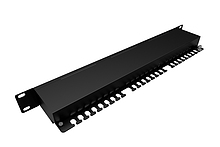 Product 19" patch panel Solarix 24 x RJ45 CAT5E STP 1U SX24-5E-STP-BK-N - Solarix - Patch panele