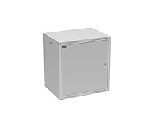 Szafa naścienna GrandN DUO 12U 450mm,drzwi blaszane, RAL 7035, GrandND-12U-645-21-G - Solarix - Naścienne 19"