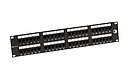 19" patch panel Solarix 48 x RJ45 CAT6 UTP 350 MHz 2U czarny SX48-6-UTP-BK - Solarix - Patch panele