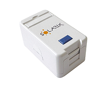 Gniazdo modularne Solarix na 1 keyston na tynk SXMO-1-0-WH - Solarix - Gniazdka