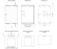 Product Szafka naścienna nitowana SENSA 12U 600mm, drzwi przeszklone, RAL 7035 SENSA-12U-66-11-G - Solarix - Naścienne 19"