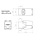 Product Samozaciskowy keystone Solarix CAT6 UTP SXKJ-6-UTP-WH-SA - Solarix - Keystony