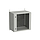 Product Naścienna szafa zewnętrzna LC-20 12U 600x400 drzwi szklane 2x1 - punktowy zamek LC-20-12U-64-11-G - Solarix - Zewnetrzne z wyższym IP