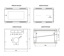 Product Szafa naścienna SENSA LITE 9U 450mm, składana, blacha drzwiowa, RAL 7035 SENSA-L-9U-545-21-G - Solarix - Naścienne 19"