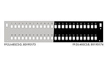 Product Panel przełącznicy 2U na 48 adapterów SC simplex RAL7035 - Solarix - Przełącznice światłowodowe