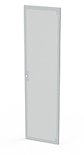 Drzwi metalowe do LC-50, 45U, szerokość 600 mm, perforowane, kolor RAL 7035, zamek 1-punktowy - Solarix - Akcesoria