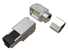 Product Konektor MPTL 90° RJ45 CAT6A STP samozaciskowy SXRJ45-6A-STP-BK-SA-U - Solarix - Konektory