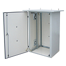 Szafa termo izolowana LC-07, 24U 700 x 600, RAL 7035 wentylatory w lewej ściance  LC-07-24U-76-25001-0L-G - Solarix - Zewnetrzna IP55 z izolacją