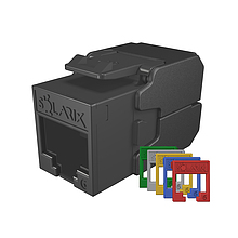 Samozaciskowy keyston Solarix CAT6 UTP SXKJ-6-UTP-RAL-SA, moduły RAL FIT, SECURE CAP  - Solarix - Keystony