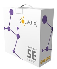 Product Kabel instalacyjny Solarix CAT5E UTP LSOH  D<sub>ca</sub>-s1,d2,a1 100m/box SXKD-5E-UTP-LSOH - Solarix - Kable instalacyjne