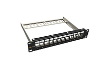 10" modularny nieobłożony patch panel Solarix 12 portowy 1U SX12M-0-STP-BK-UNI-N-10 - Solarix - Patch panele