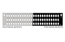 Product Panel przełącznicy 2U na 72 adaptery SC simplex BK - Solarix - Przełącznice światłowodowe