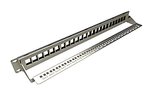 Product 19" modularny nieobłożony patch panel Solarix 24 porty 1U SX24M-0-STP-BK-UNI-N - Solarix - Patch panele