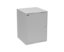 Szafa naścienna GrandN DUO 16U 600mm,drzwi blaszane, RAL 7035,GrandND-16U-66-21-G - Solarix - Naścienne 19"