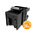 MULTIPACK 24 szt - keystony Solarix CAT5E UTP RJ45 czarny SXKJ-5E-UTP-BK-NA - Solarix - Keystony