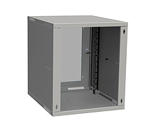 Product Szafa naścienna składana SENSA LITE 12U 600mm s, drzwi szklane, RAL 7035, SENSA-L-12U-56-11-G - Solarix - Naścienne 19"
