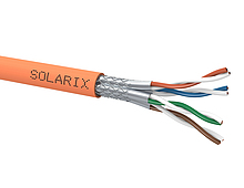 Kabel instalacyjny Solarix CAT7 SSTP LSOH C<sub>ca</sub>-s1,d1,a1 1000 MHz szpula 500 m SXKD-7-SSTP-LSOH - Solarix - Kable instalacyjne
