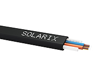Kabel światłowodowy zewnętrzny samonośny Solarix Flat DROP 24f OS HDPE F<sub>ca</sub> SXKO-FLAT-DROP-24-OS-HDPE - Solarix - Światłowody