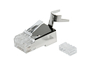 Konektor RJ45 CAT6 STP 8p8c ekranowany zaciskany na drut KRJS45/6SLD - Solarix - Konektory