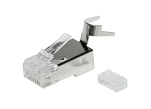 Konektor RJ45 CAT6 STP 8p8c ekranowany zaciskany na drut KRJS45/6SLD - Solarix - Konektory