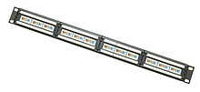 Product 19" patch panel Solarix 24 x RJ45 CAT5E UTP 150 MHz czarny 1U SX24-5E-UTP-BK - Solarix - Patch panele