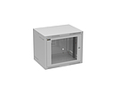 Szafa naścienna GrandN 6U 450mm, drzwi szklane, RAL 7035, GrandN-6U-645-11-G - Solarix - Naścienne 19"