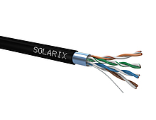 Kabel instalacyjny Solarix CAT5E FTP PE F<sub>ca</sub> zewnętrzny box 100 m SXKD-5E-FTP-PE - Solarix - Kable instalacyjne