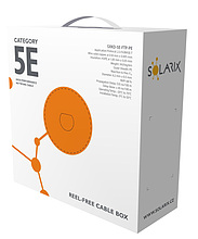 Product Kabel instalacyjny Solarix CAT5E FTP PE F<sub>ca</sub> zewnętrzny box 100 m SXKD-5E-FTP-PE - Solarix - Kable instalacyjne