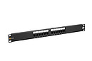 19" patch panel Solarix 12 x RJ45 CAT5E UTP 150 MHz 1U czarny SX12-5E-UTP-BK - Solarix - Patch panele