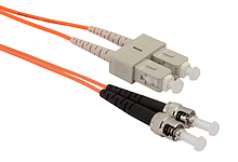 Patchcord Solarix 50/125 SCpc/STpc MM OM2 2m duplex SXPC-SC/ST-PC-OM2-2M-D - Solarix - Patchcordy