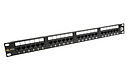 19" patch panel Solarix 24 x RJ45 CAT6 UTP 350 MHz 1U czarny SX24-6-UTP-BK - Solarix - Patch panele