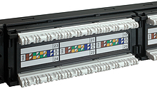 Product 19" patch panel Solarix 24 x RJ45 CAT6 UTP 350 MHz 1U czarny SX24-6-UTP-BK - Solarix - Patch panele