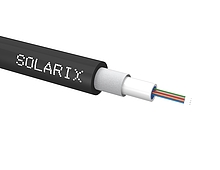 Uniwersalny kabel światłowodowy CLT Solarix 8wł 9/125 LSOH E<sub>ca</sub> czarny SXKO-CLT-8-OS-LSOH - Solarix - Światłowody