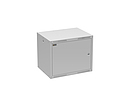 Szafa naścienna GrandN DUO 9U 450mm, drzwi blaszane, RAL 7035, GrandND-9U-645-21-G - Solarix - Naścienne 19"