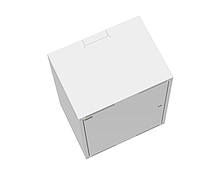 Product Szafa naścienna GrandN 12U 450mm, drzwi blaszane, RAL 7035, GrandN-12U-645-21-G - Solarix - Naścienne 19"