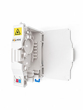 Product Skrzynka optyczna na szynę DIN do 2 złączy SC SXOB-SC-DIN-2 - Solarix - Fiber Management