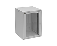  Szafa naścienna GrandN DUO 16U 600mm,drzwi szklane, RAL 7035, GrandND-16U-66-11-G - Solarix - Naścienne 19"