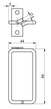 Product Wspornik oczkowy D2 40x80mm, VH-D2-48 - Solarix - Akcesoria 19"