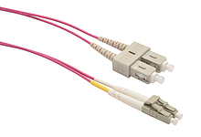 Patchcord Solarix 50/125 LCpc/SCpc MM OM4 3m duplex SXPC-LC/SC-PC-OM4-3M-D - Solarix - Patchcordy