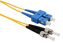 Patchcord Solarix 9/125 SCpc/STpc SM OS1 2m duplex SXPC-SC/ST-PC-OS1-2M-D - Solarix - Patchcordy